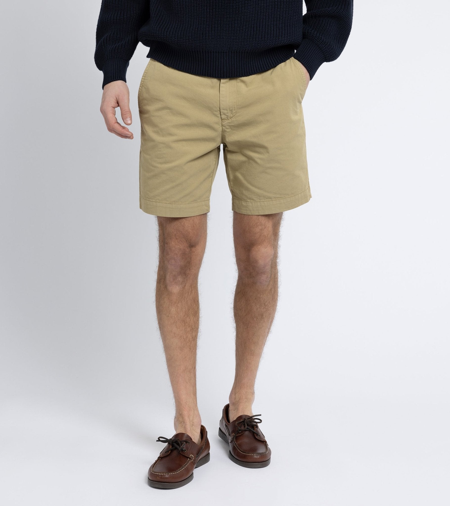 Trunk Winnett Cotton Short: Beige - Trunk Clothiers