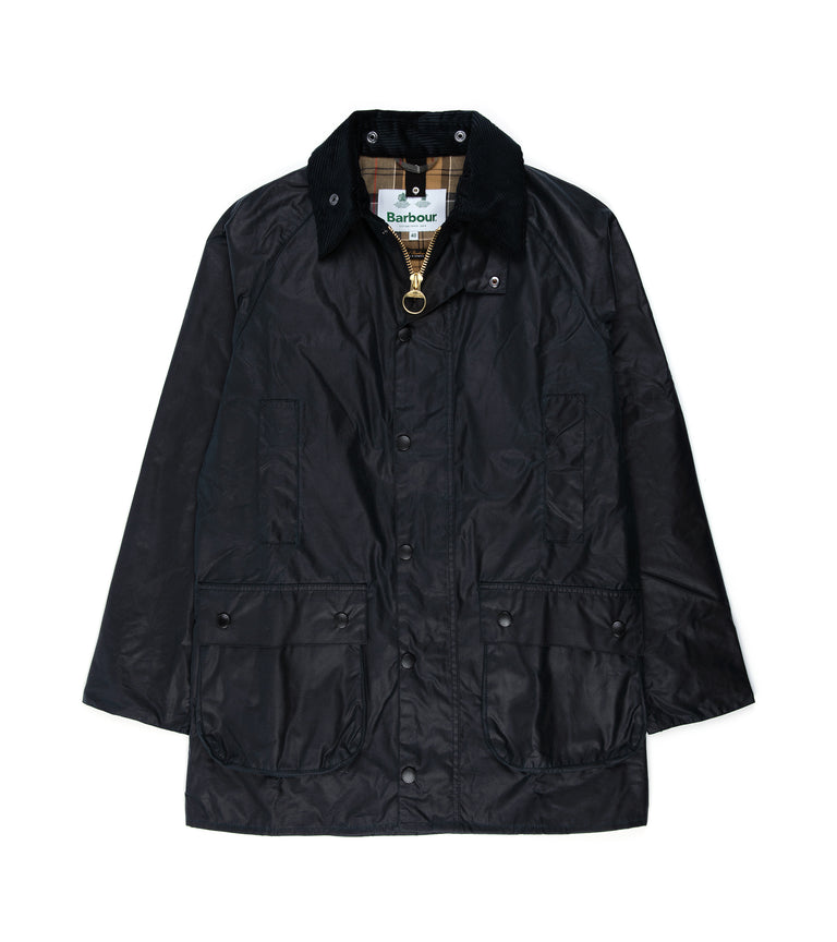 Barbour SL Beaufort Waxed Jacket: Navy – Trunk Clothiers