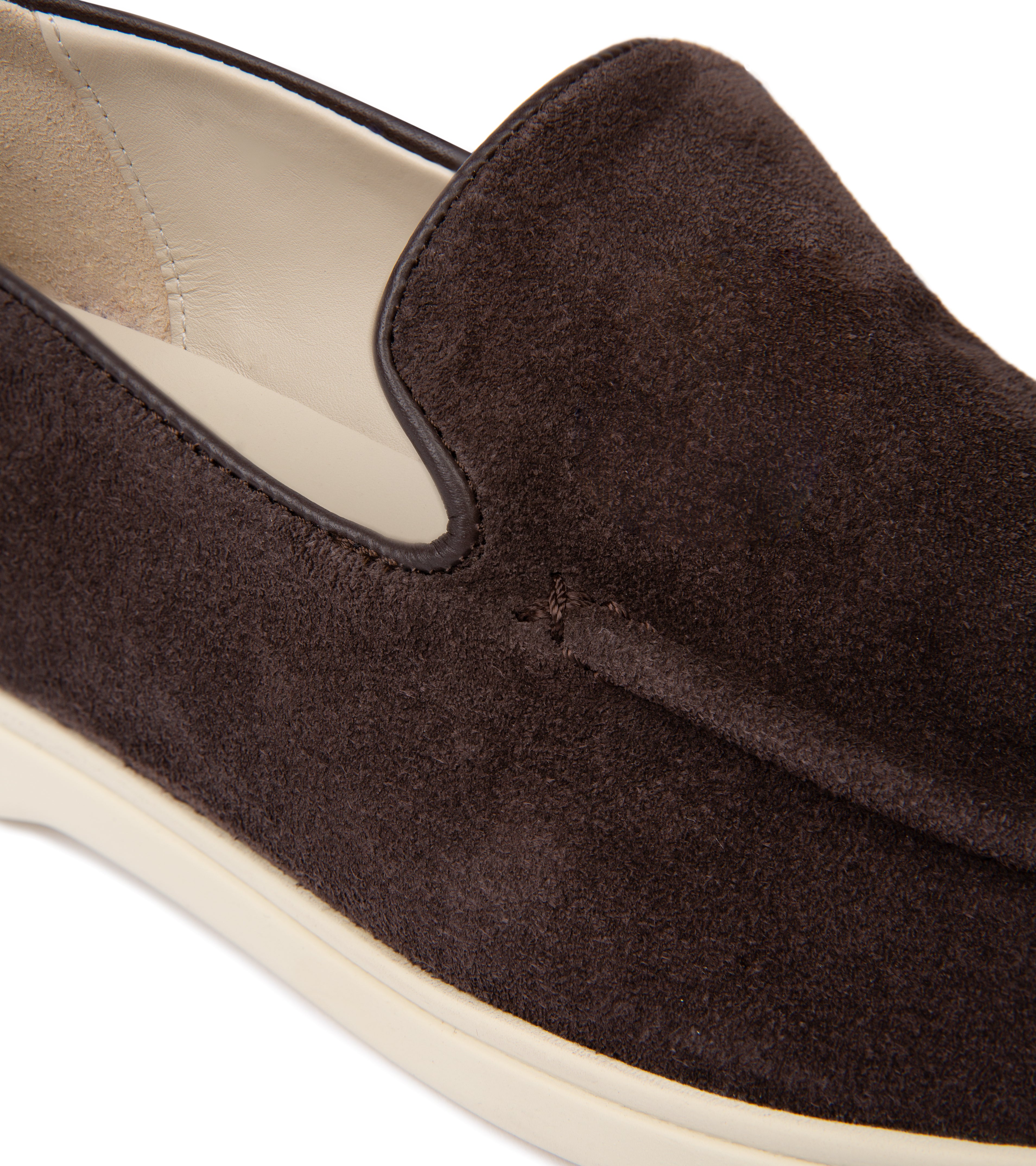 CQP Debonair Suede Slip-On Sneaker: Chocolate