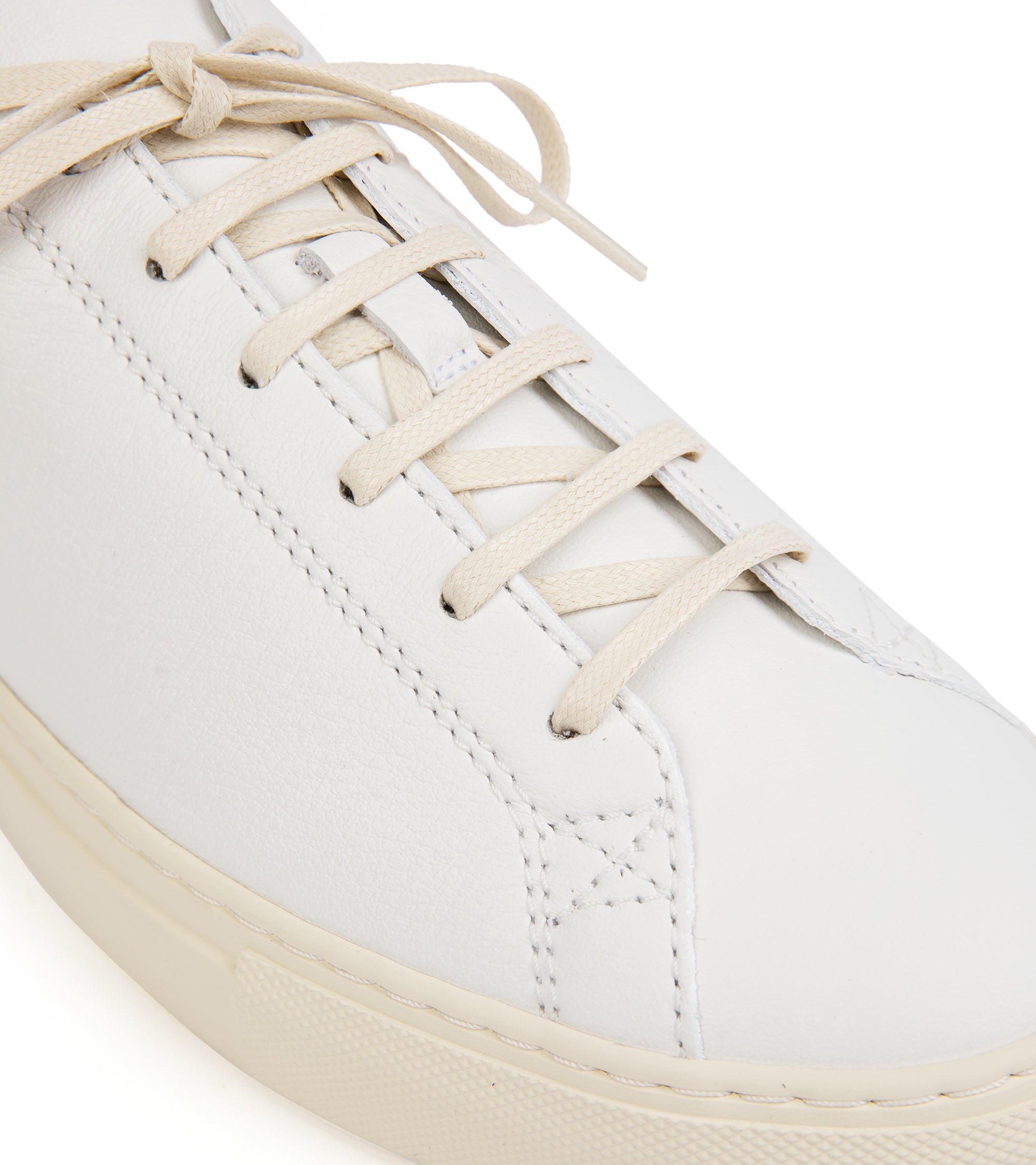 CQP Racquet Sr Leather Sneaker: Classic White