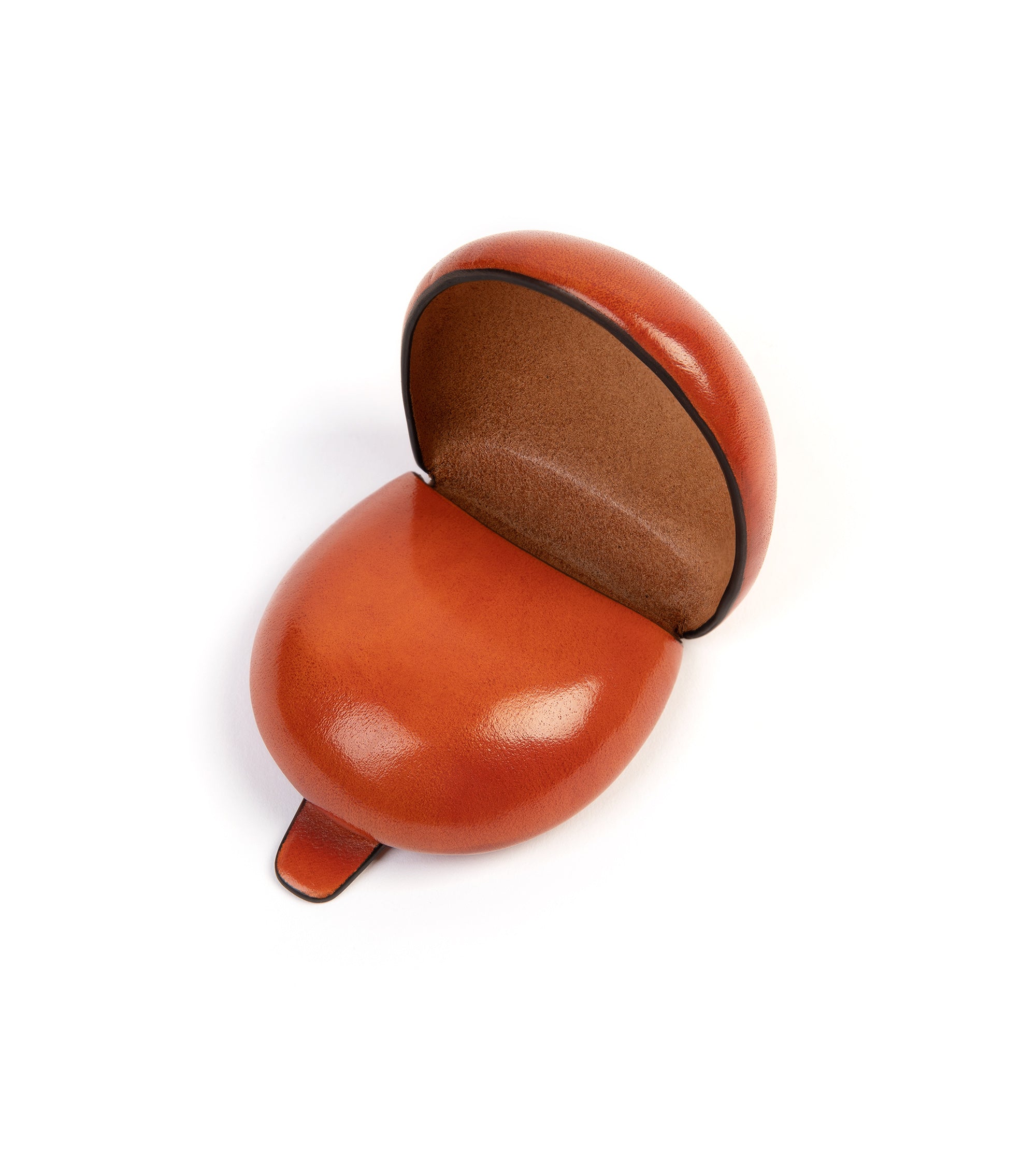 Il Bussetto Leather Coin Case: Orange