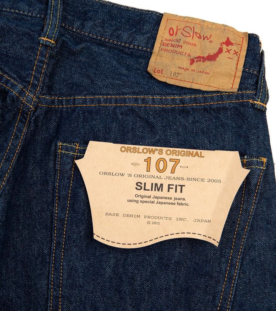 107 Slim Fit Selvedge Denim Jeans - One Wash