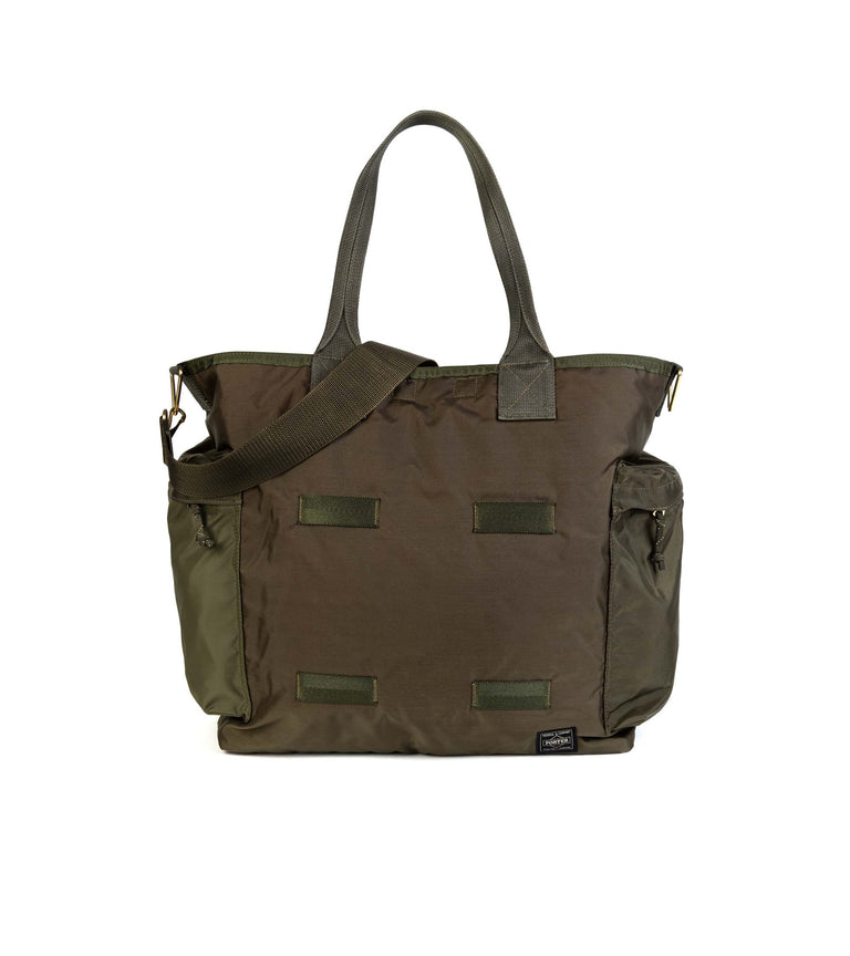 PORTER Force 2Way Tote Bag: Olive Drab – Trunk Clothiers