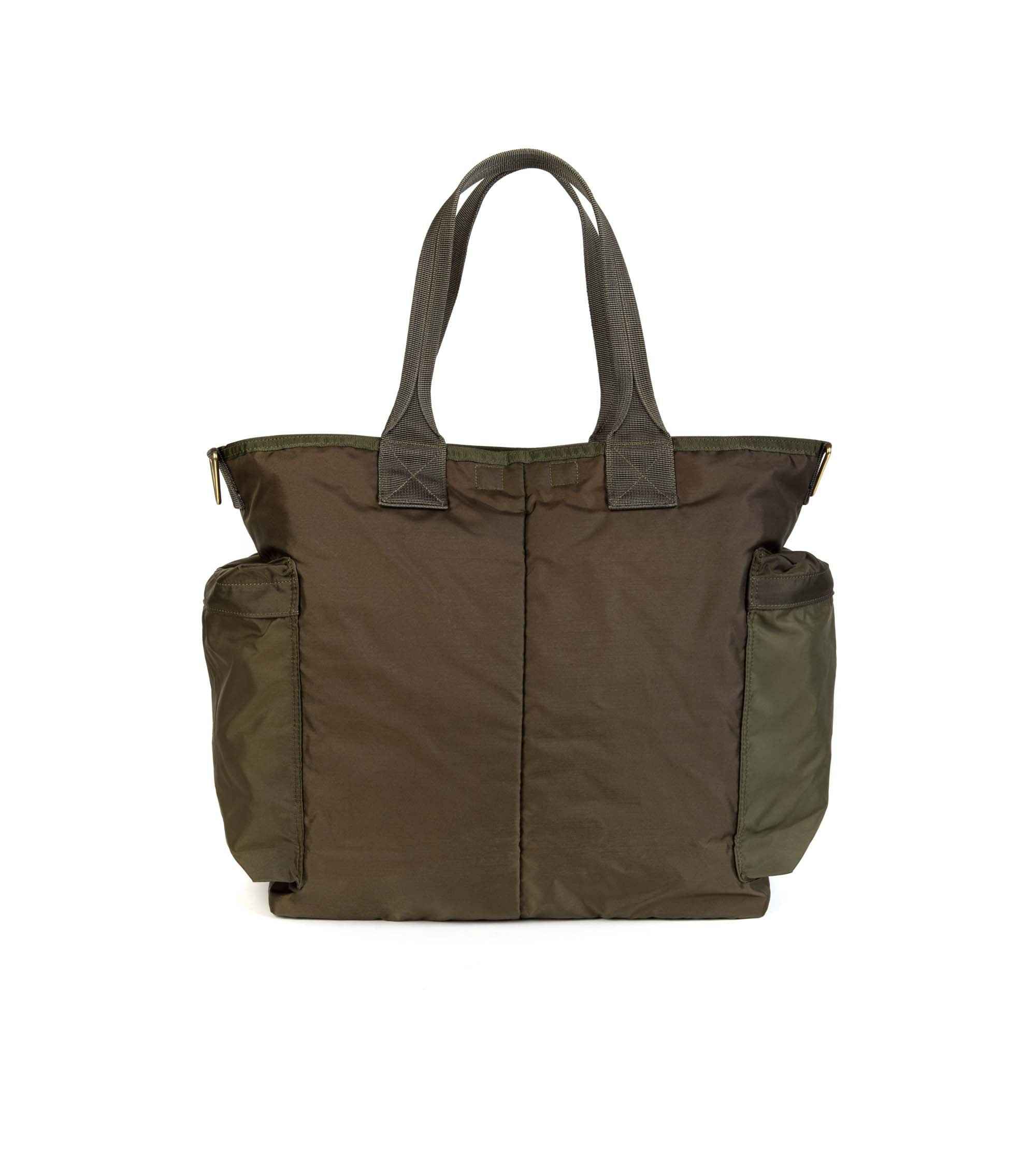 PORTER Force 2Way Tote Bag: Olive