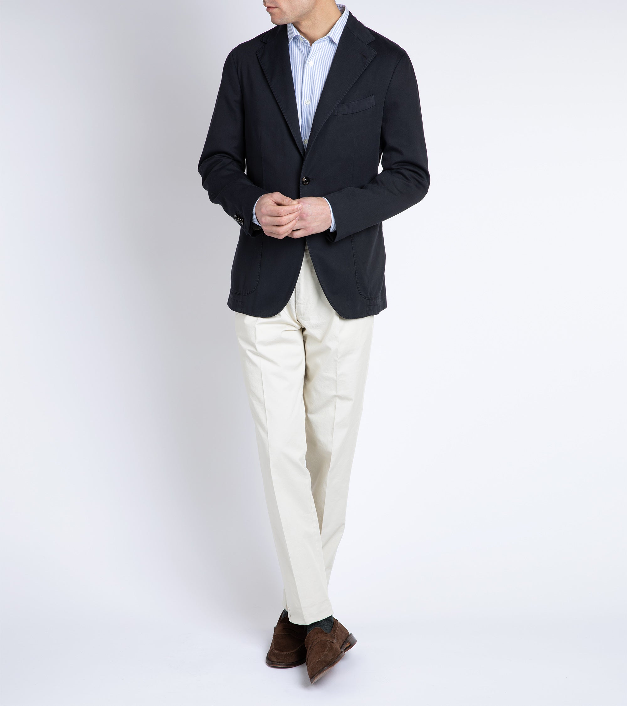 Boglioli for Trunk Cotton Pique K Jacket: Navy