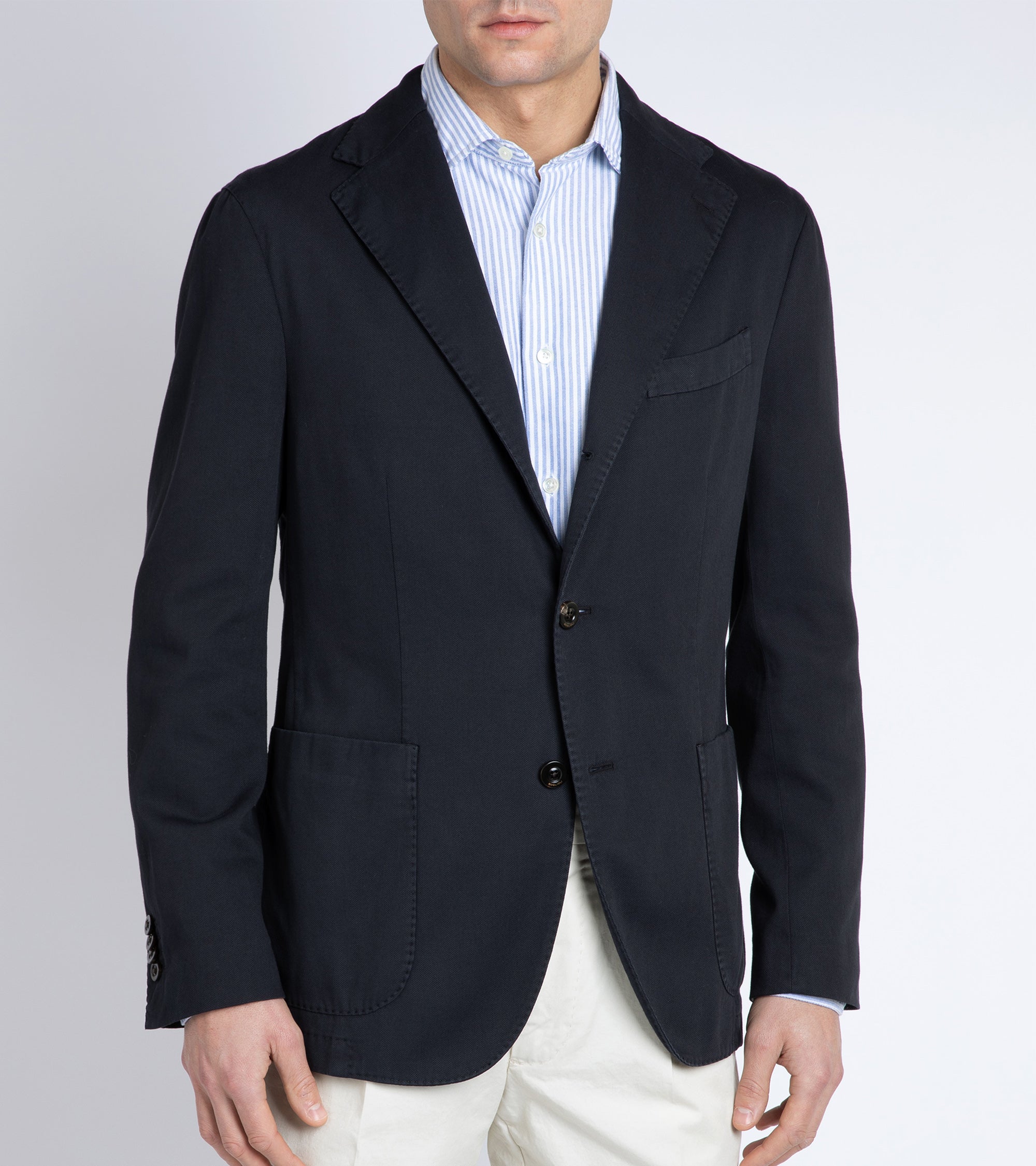 Boglioli for Trunk Cotton Pique K Jacket: Navy